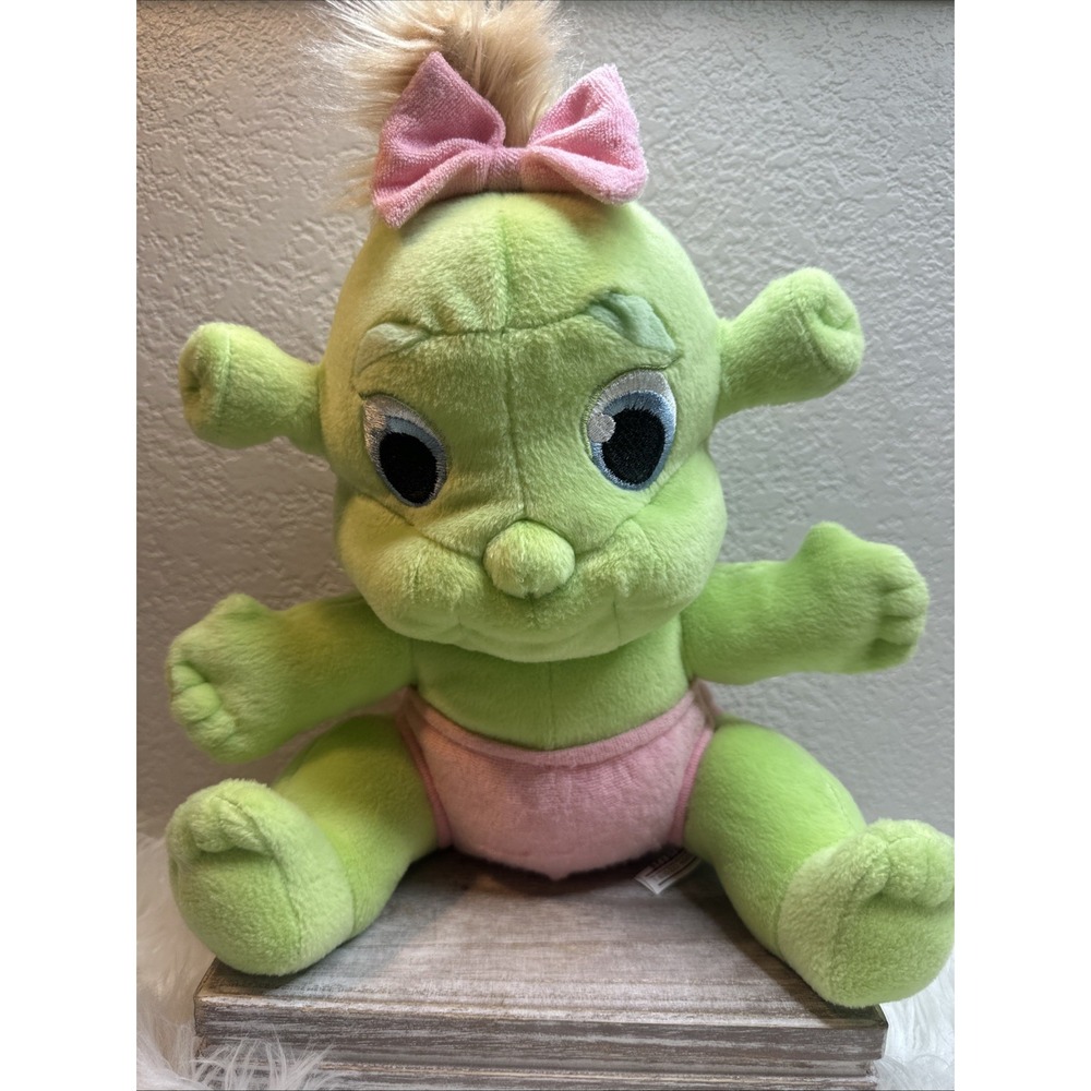$17 🌙 Shrek Baby Girl Ogre Felicia Plush Pink Bow Toy 12" Stuffed Toy CLEAN